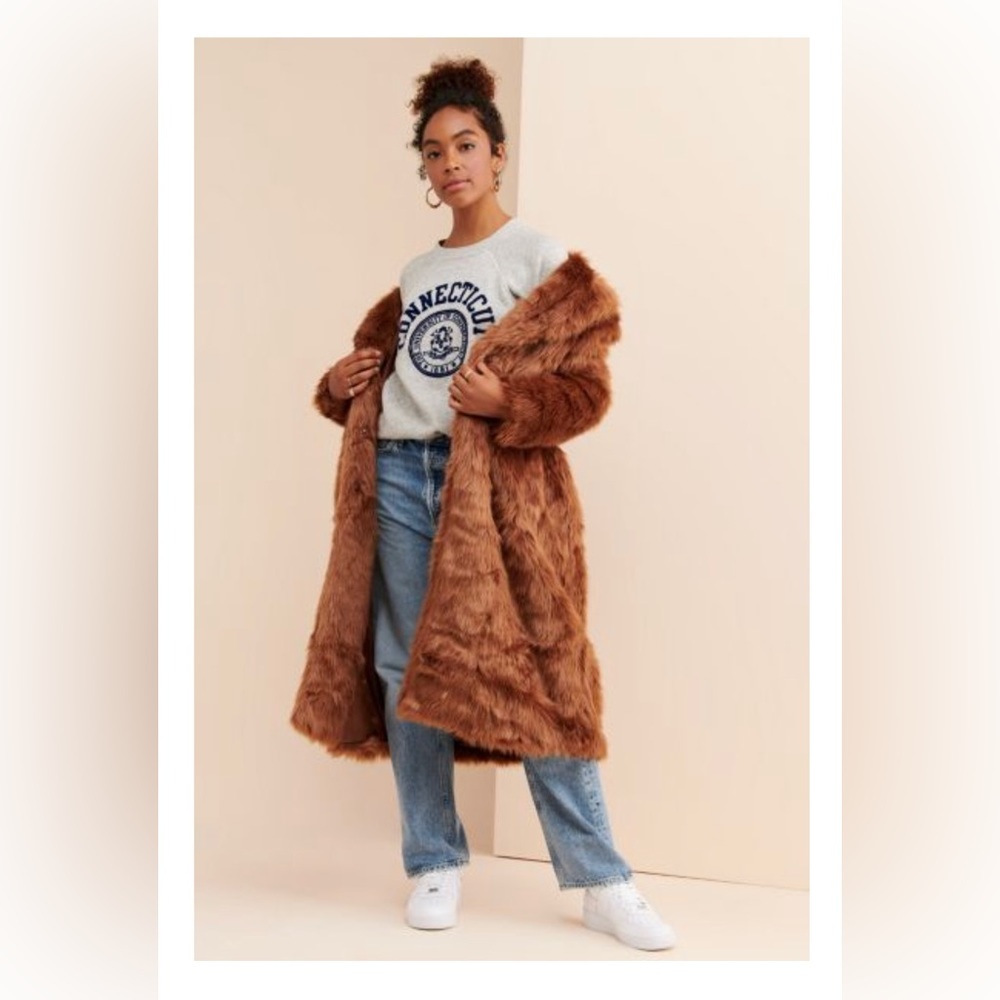Glamorous Faux Fur Coat from UO size small